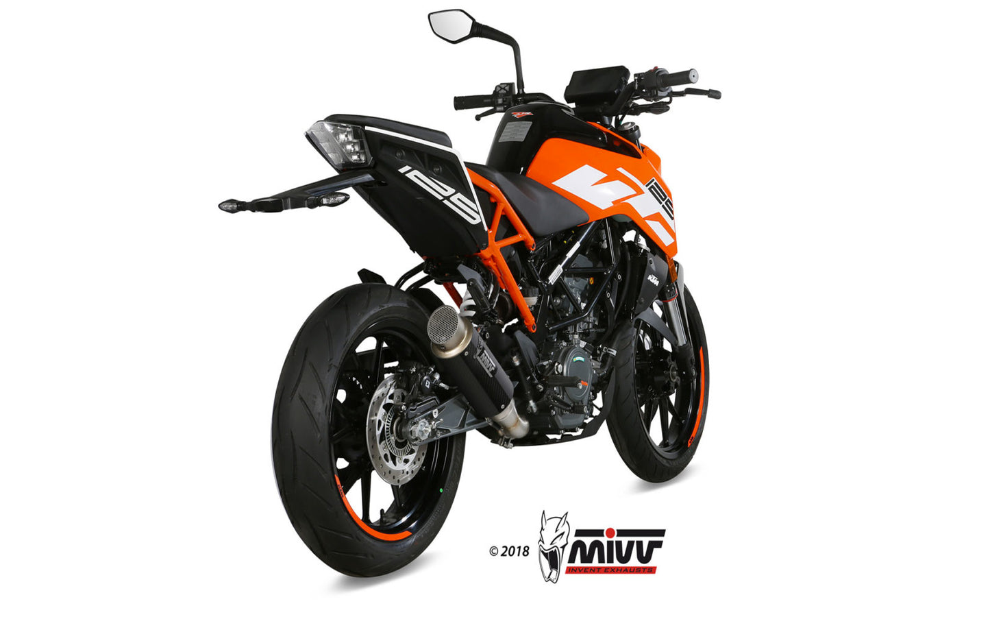 MIVV GPpro Auspuff Carbon passend für KTM 125 DUKE 2017-2020