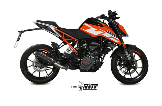 MIVV Suono Auspuff schwarz passend für KTM 125 DUKE 2017-2020