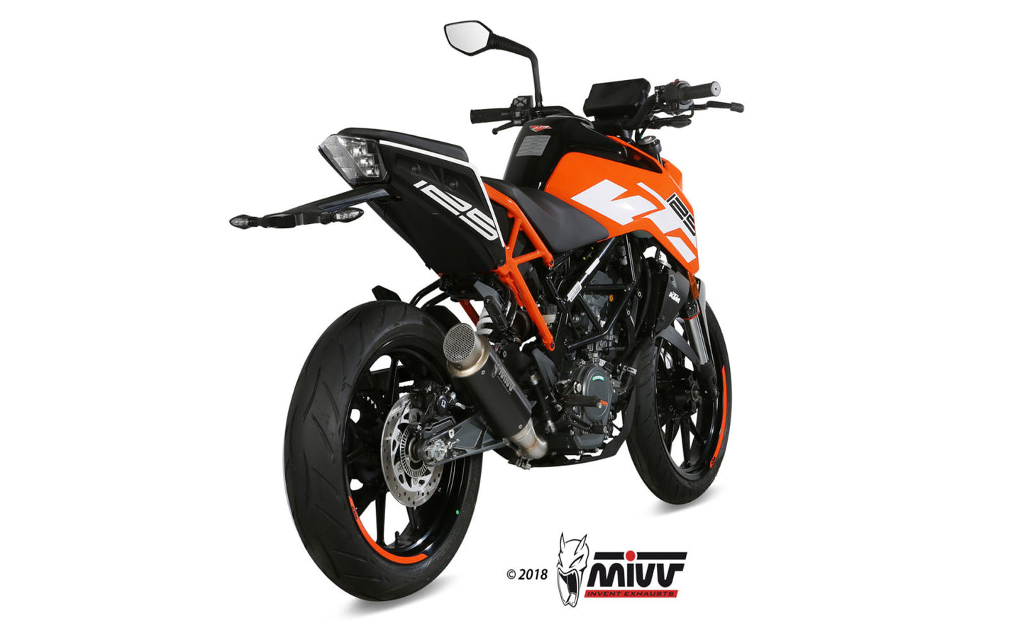 MIVV GPpro Auspuff schwarz passend für KTM 125 DUKE 2017-2020