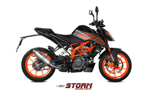 STORM GP Auspuff Edelstahl passend für KTM 125 DUKE 2021-2023