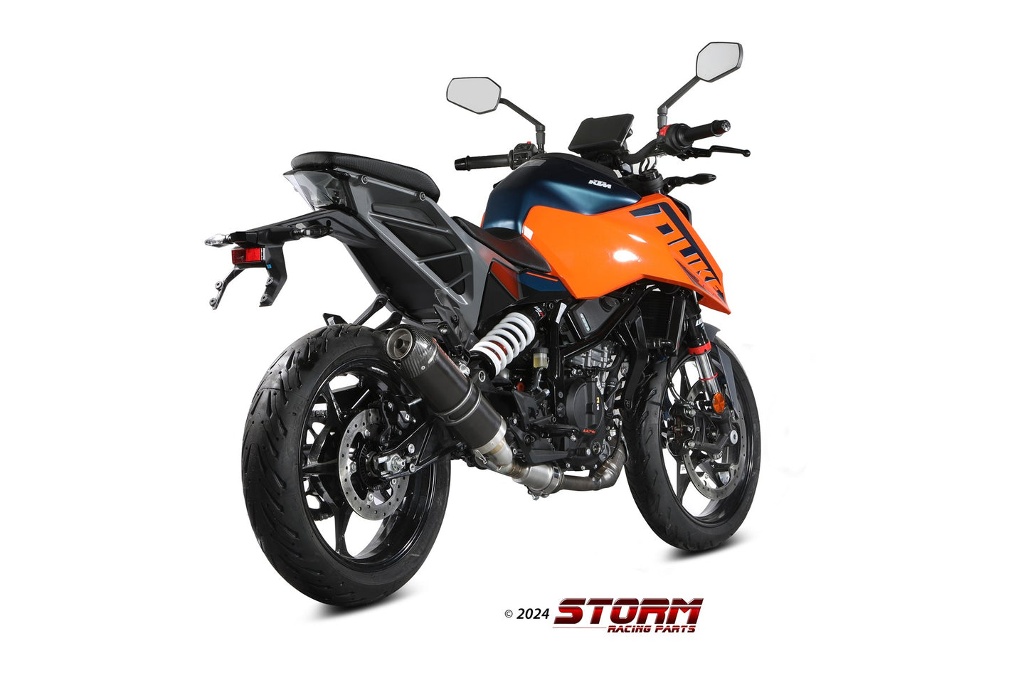 STORM GP-C Auspuff schwarz passend für KTM 125 DUKE 2024-2026