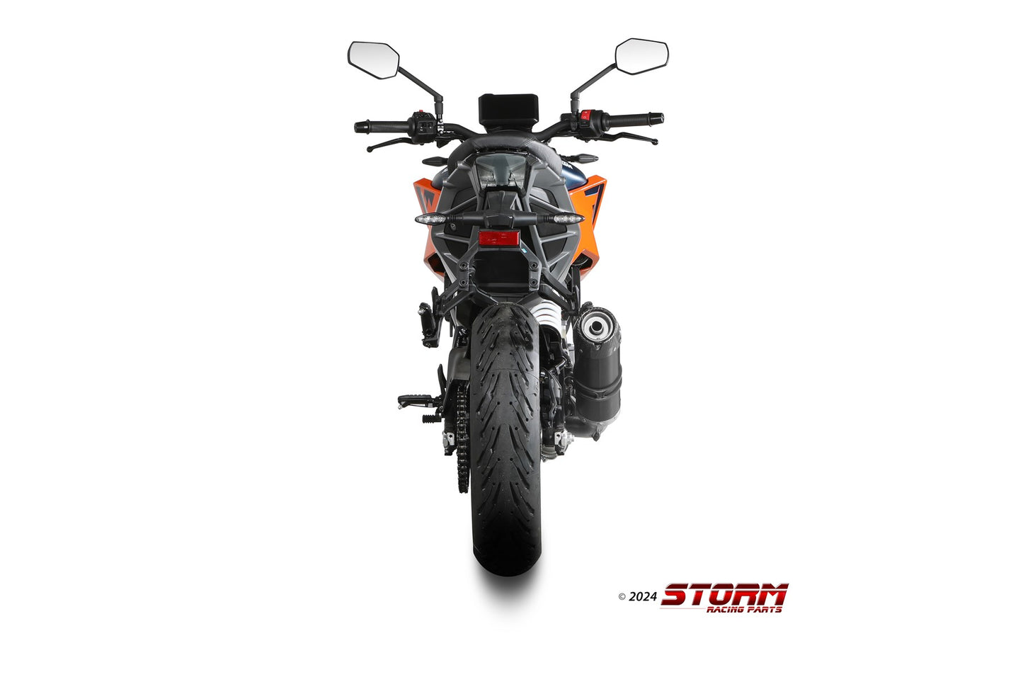 STORM GP-C Auspuff schwarz passend für KTM 125 DUKE 2024-2026