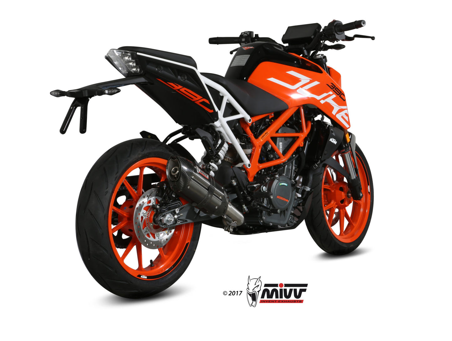 MIVV Suono Auspuff schwarz passend für KTM 390 DUKE 2017-2020