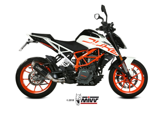 MIVV GPpro Auspuff schwarz passend für KTM 390 DUKE 2017-2020