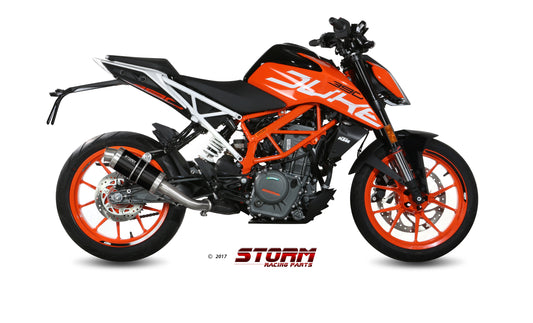 STORM GP Auspuff schwarz passend für KTM 390 DUKE 2017-2020