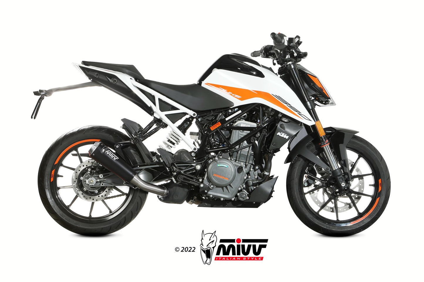 MIVV X-M1 Auspuff schwarz passend für KTM Duke 125 21-