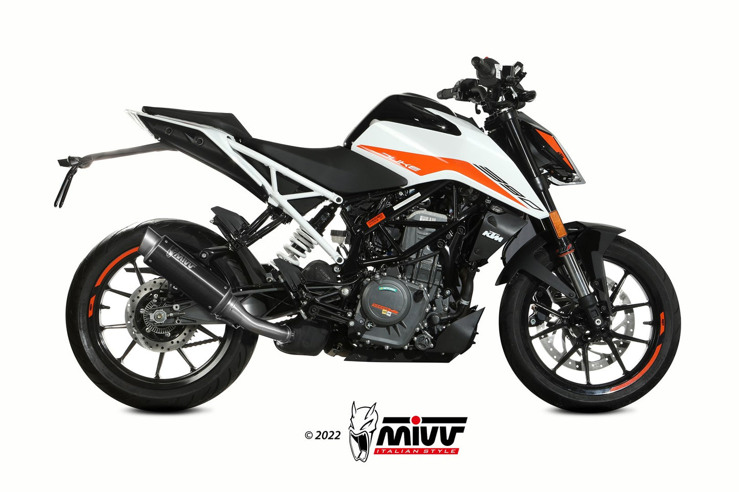 MIVV X-M1 Auspuff schwarz passend für KTM Duke 125 21-
