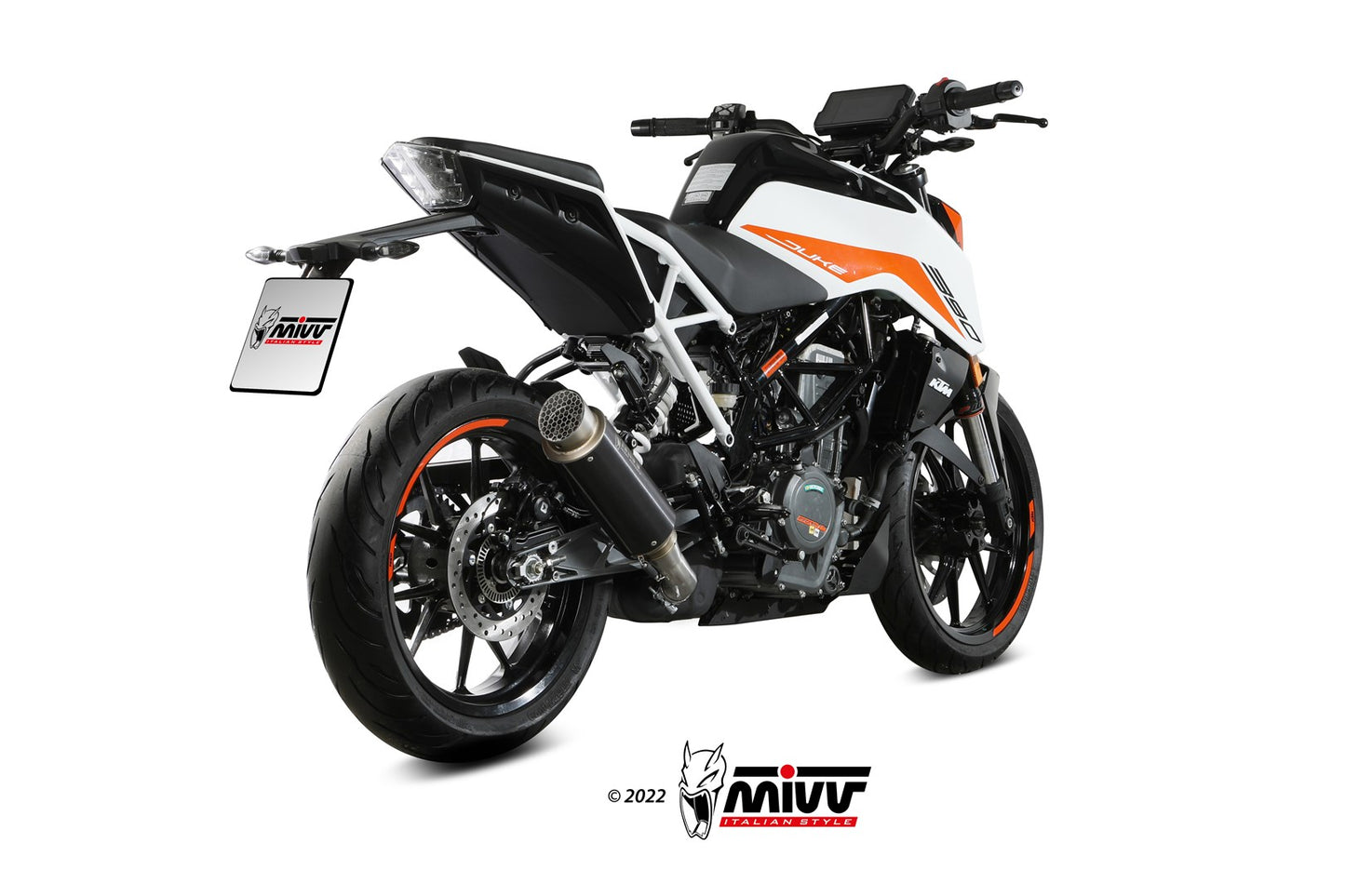 MIVV X-M1 Auspuff schwarz passend für KTM Duke 125 21-