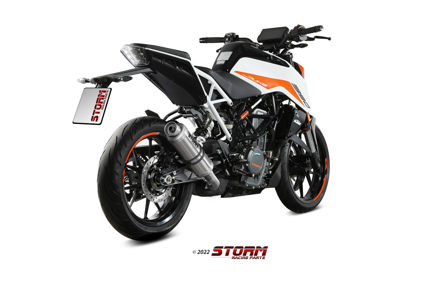 STORM GP Auspuff Edelstahl passend für KTM 390 DUKE 2021-2023