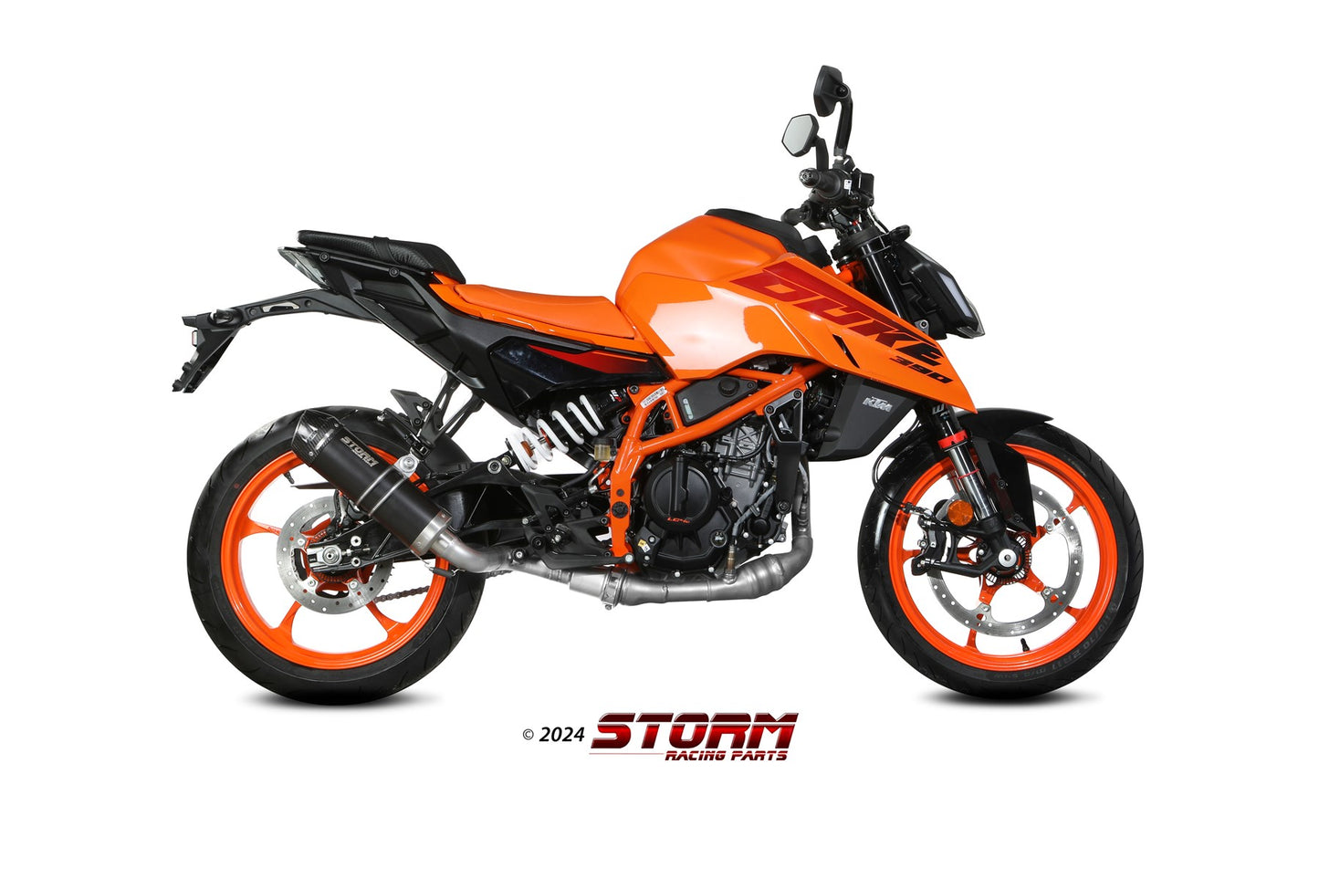 STORM GP-C Auspuff schwarz passend für KTM 390 DUKE 2024-2026