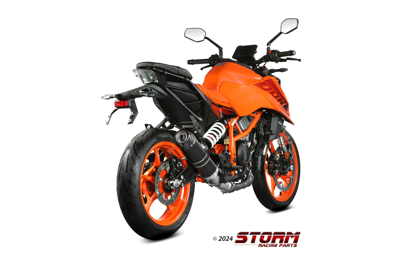 STORM GP-C Auspuff schwarz passend für KTM 390 DUKE 2024-2026