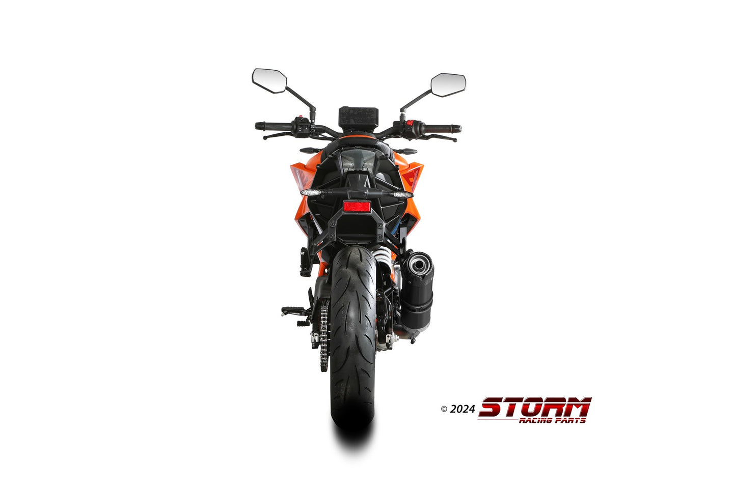 STORM GP-C Auspuff schwarz passend für KTM 390 DUKE 2024-2026