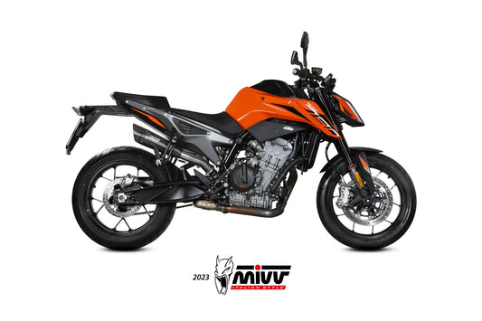 MIVV X-M5 Auspuff Edelstahl schwarz passend für KTM 790 DUKE 2018-2026