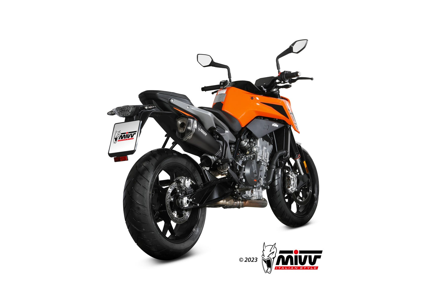 MIVV DELTA RACE Auspuff schwarz passend für KTM 790 DUKE 2018-2026
