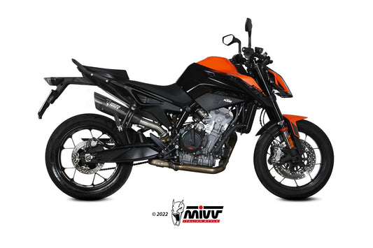 MIVV X-M5 Auspuff Edelstahl schwarz passend für KTM 890 DUKE 2020-2024