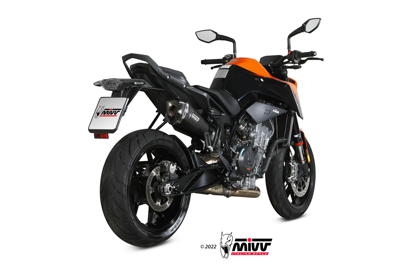 MIVV DELTA RACE Auspuff schwarz passend für KTM 890 DUKE 2020-2024