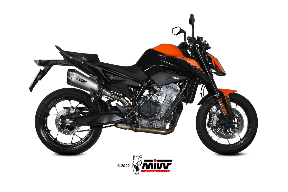 MIVV Delta Race Auspuff silber passend für KTM 890 DUKE 2020-2024