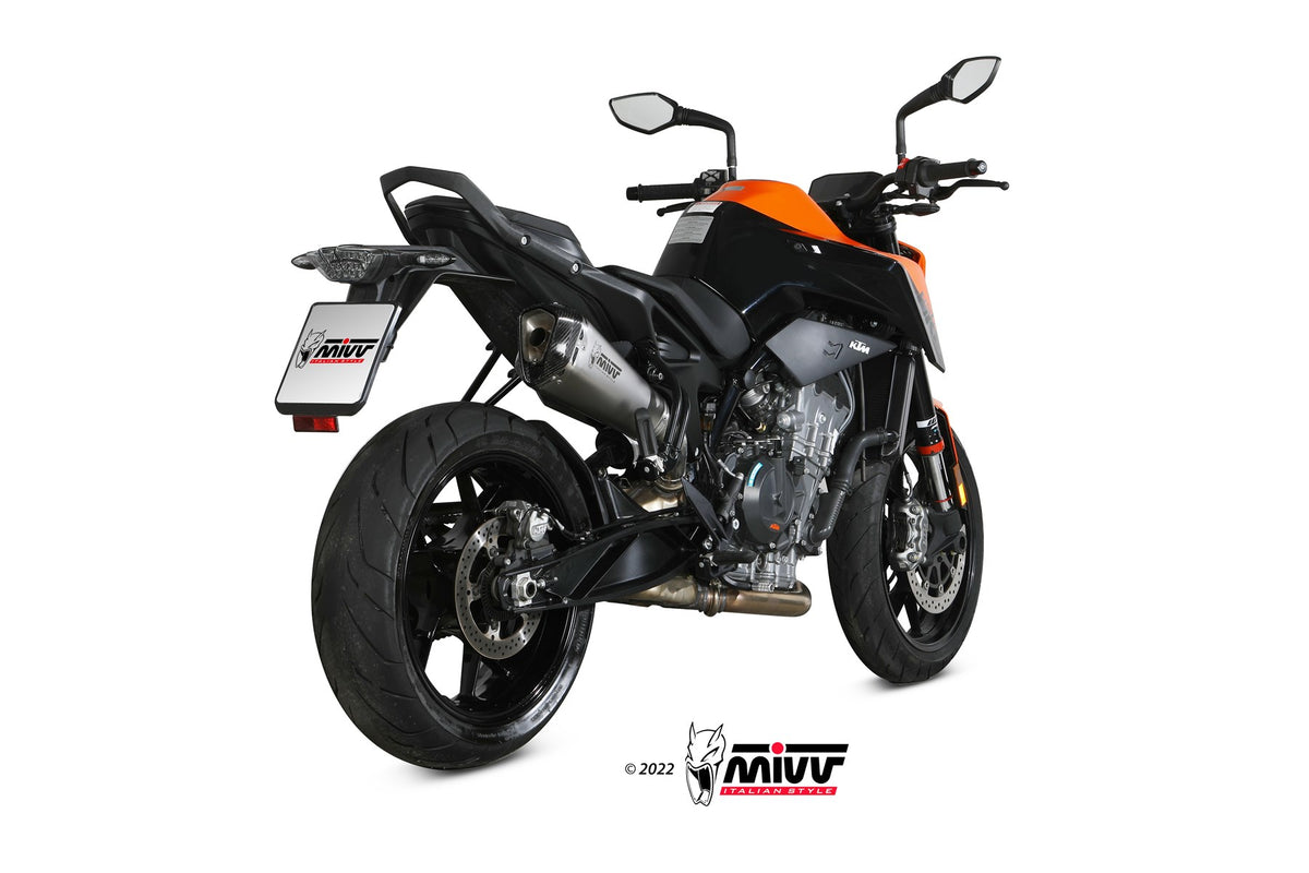 MIVV Delta Race Auspuff silber passend für KTM 890 DUKE 2020-2024