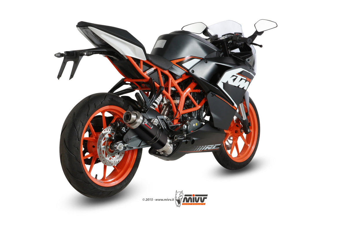 MIVV GP Auspuff schwarz passend für KTM RC 125 2014-2016