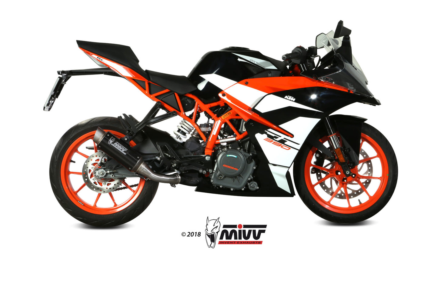 MIVV GPpro Auspuff Carbon passend für KTM 125 DUKE 2017-2021