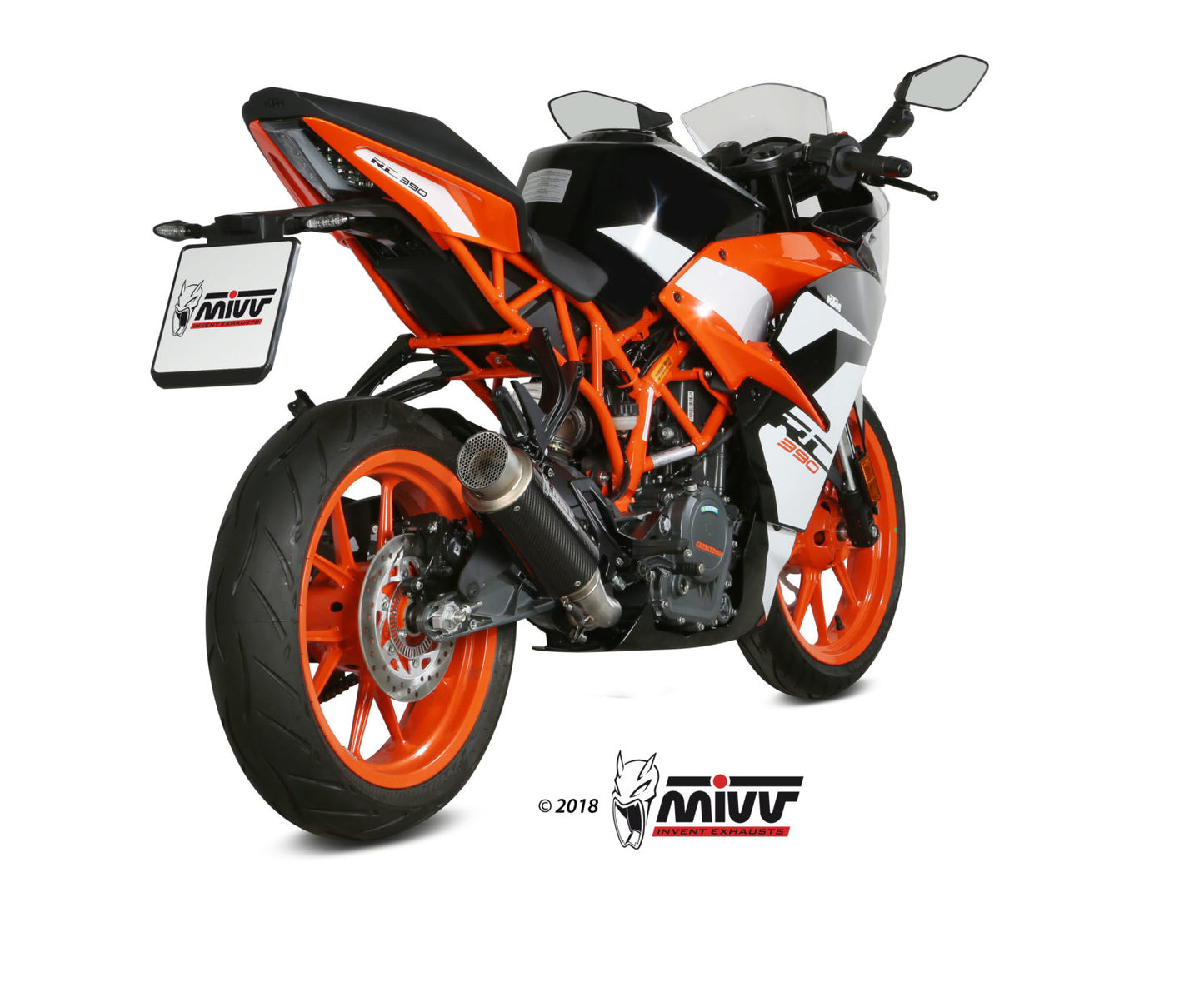 MIVV GPpro Auspuff Carbon passend für KTM 125 DUKE 2017-2021