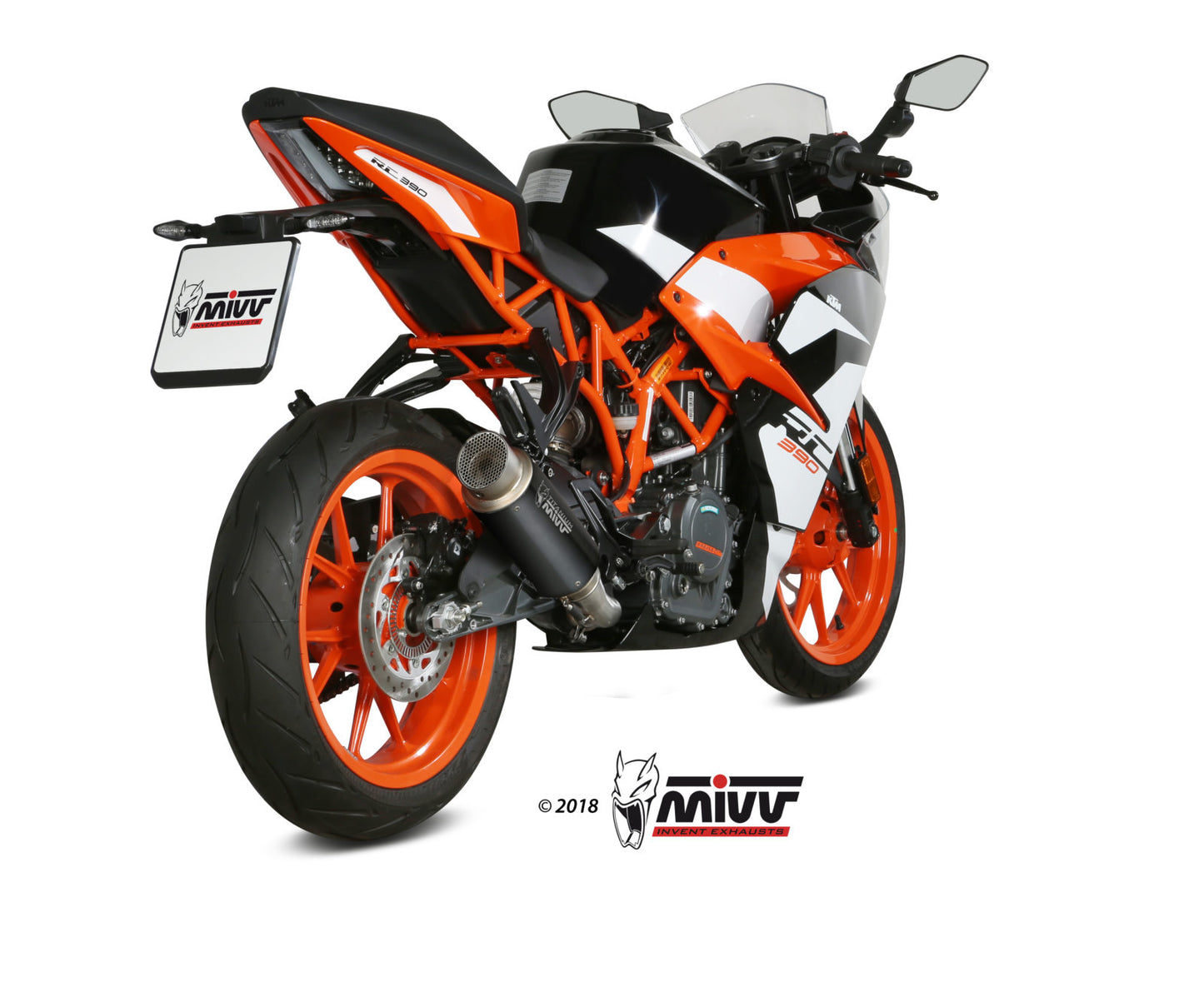 MIVV GPpro Auspuff schwarz passend für KTM RC 390 2017-2020