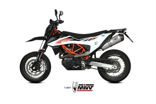 MIVV Oval Auspuff Titan passend für KTM 690 SMC R 2019-2024