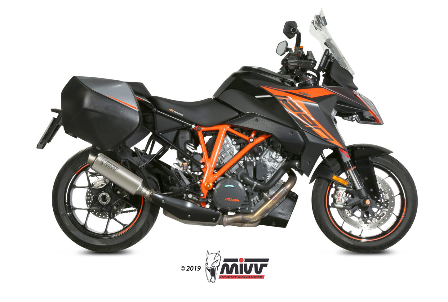 MIVV GPpro Auspuff schwarz passend für KTM 1290 SUPERDUKE GT 16-24