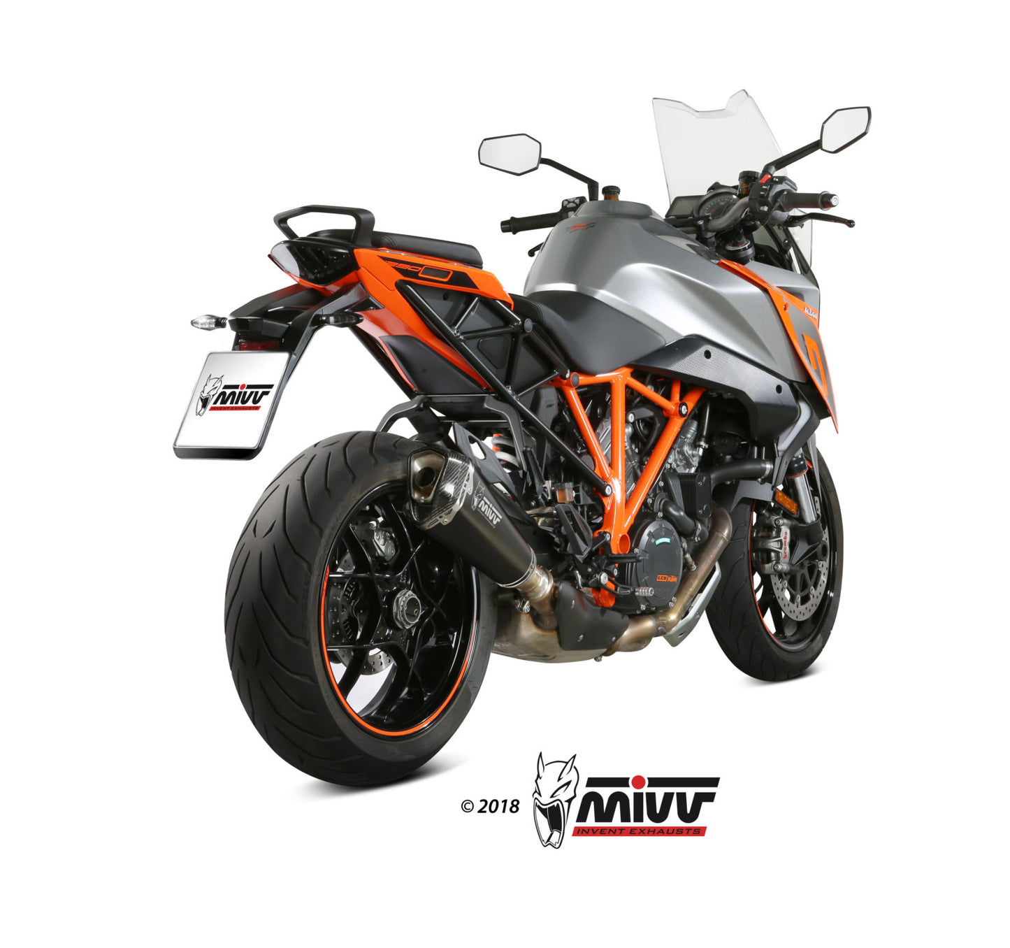 MIVV DELTA RACE Auspuff schwarz passend für KTM 1290 SUPERDUKE GT 2016-2024