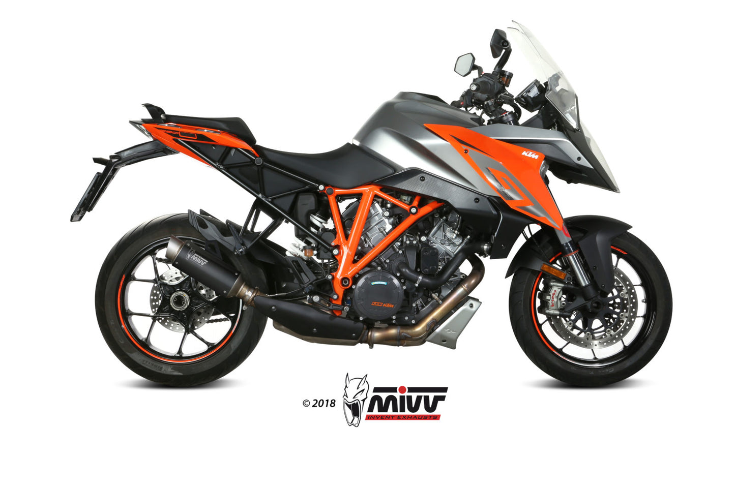 MIVV GPpro Auspuff schwarz passend für KTM 1290 SUPERDUKE GT 16-24