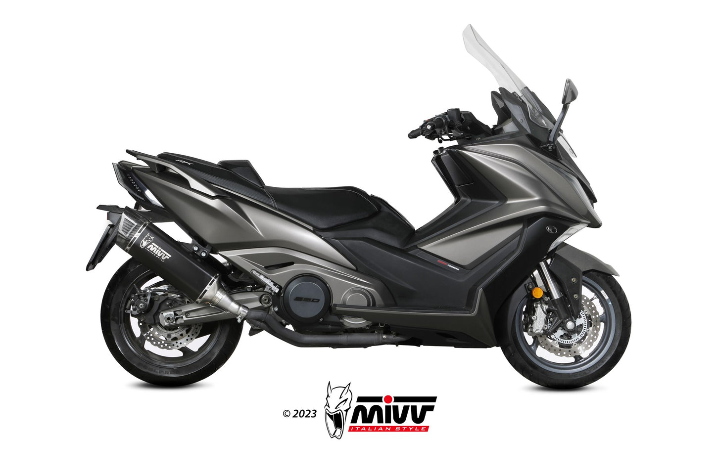 MIVV SR-1 Auspuff Titan schwarz passend für KYMCO AK 550 2021-2024