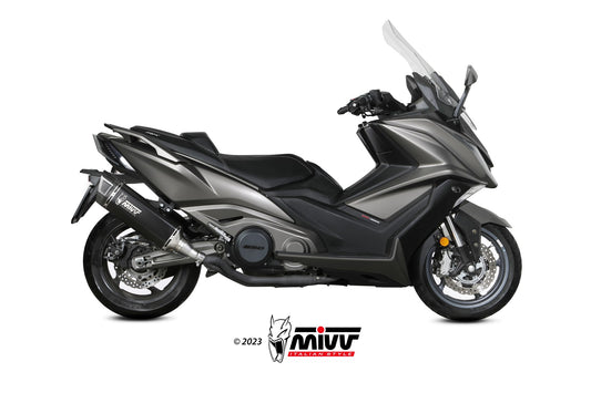 MIVV SR-1 Auspuff Titan schwarz passend für KYMCO AK 550 2021-2024