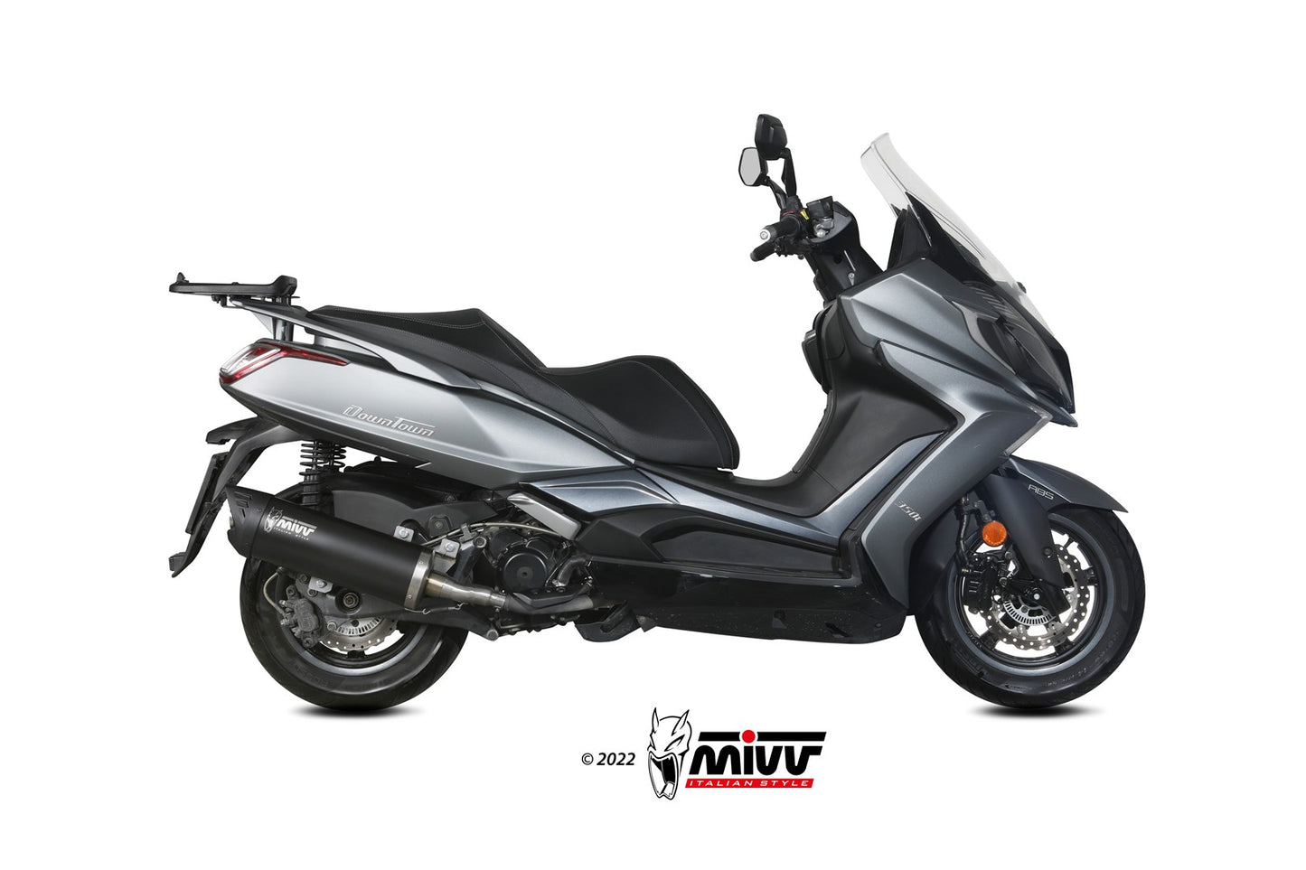 MIVV MOVER Auspuff schwarz passend für KYMCO Downtown 350 2016-2020