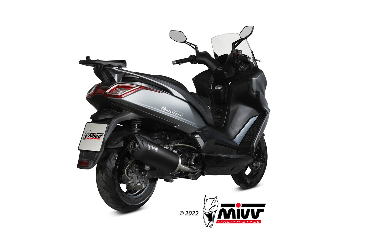 MIVV MOVER Auspuff schwarz passend für KYMCO Downtown 350 2016-2020