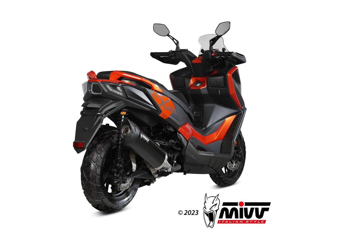 MIVV MOVER Auspuff Edelstahl schwarz passend für KYMCO DTX 360 350 2023-2024