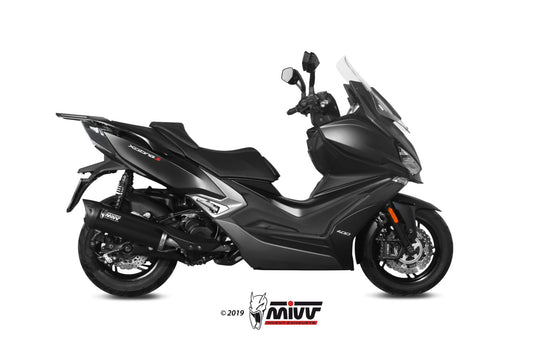 MIVV MOVER Auspuff schwarz mit Kat passend für KYMCO XCITING 400i S 2019-2020