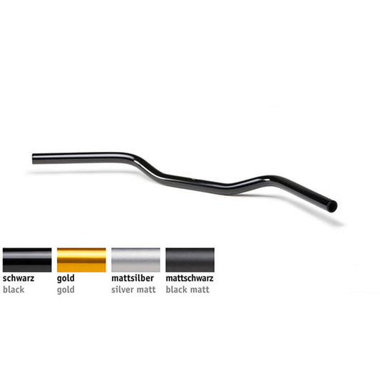 CLUBMAN 1 Zoll Lenker AS1.4LL matt silber - Kama Bike Parts