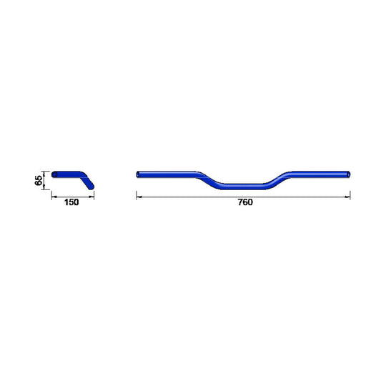 LSL Alu-Lenker A01 rot - Kama Bike Parts