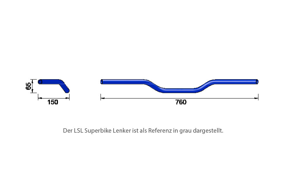LSL Alu-Lenker A01 rot - Kama Bike Parts
