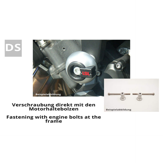LSL CRASH PAD Anbaukit passend für Yamaha MT-07 XSR 700 - Kama Bike Parts
