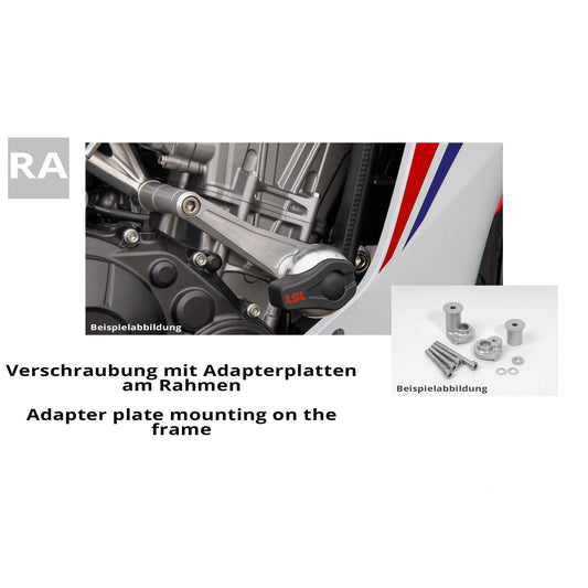 LSL Crash Pad Anbaukit passend für Yamaha XJ6 Diversion N/S ABS 2009- - Kama Bike Parts
