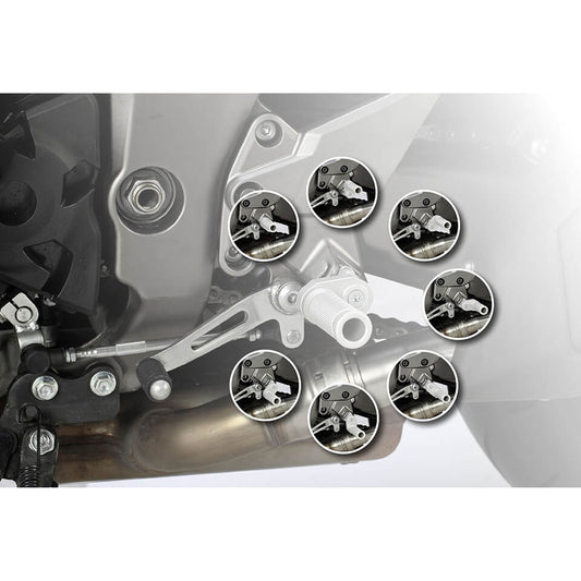 LSL Fußrasten-Gelenk-Kit Fahrer K07 verstellbar - Kama Bike Parts