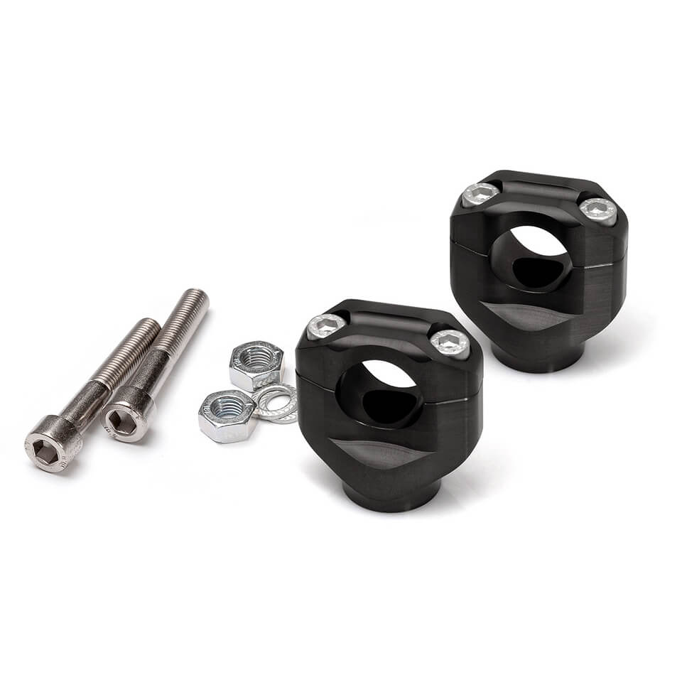 LSL Klemmbock-Kit 28,6/70mm schwarz - Kama Bike Parts