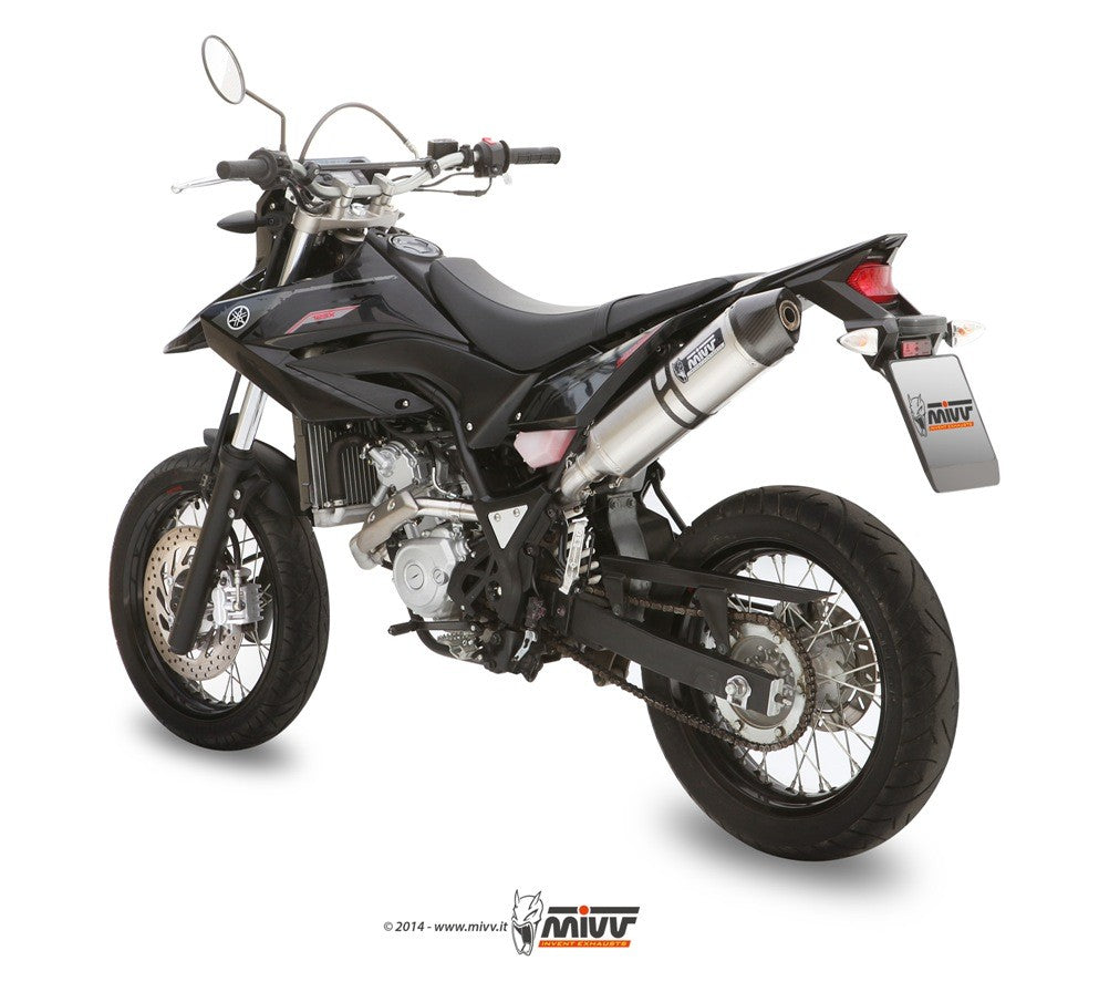 MIVV Stronger Auspuff Edelstahl passend für Yamaha WR 125 R-X 2009-2016