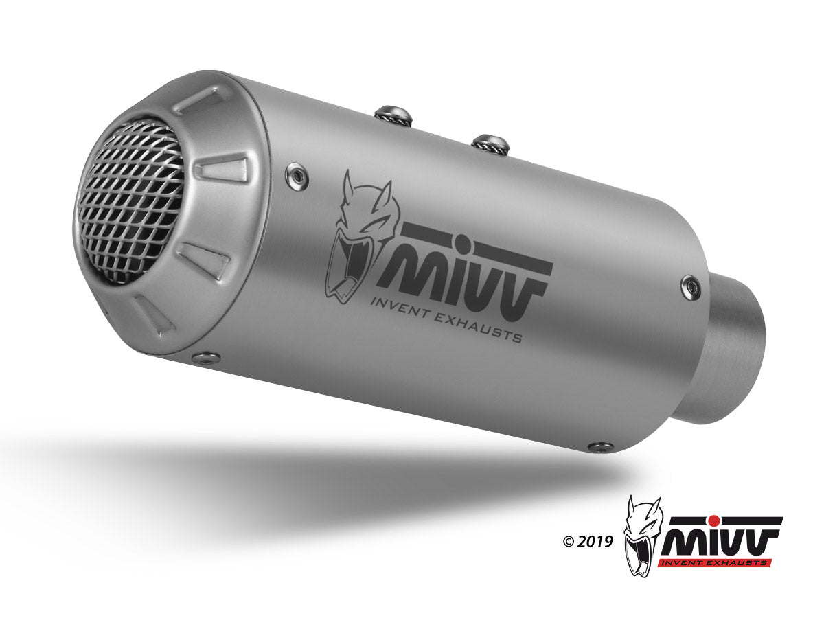 MIVV MK3 Auspuff Edelstahl passend für SUZUKI GSX-S 1000 KATANA 2019-2024