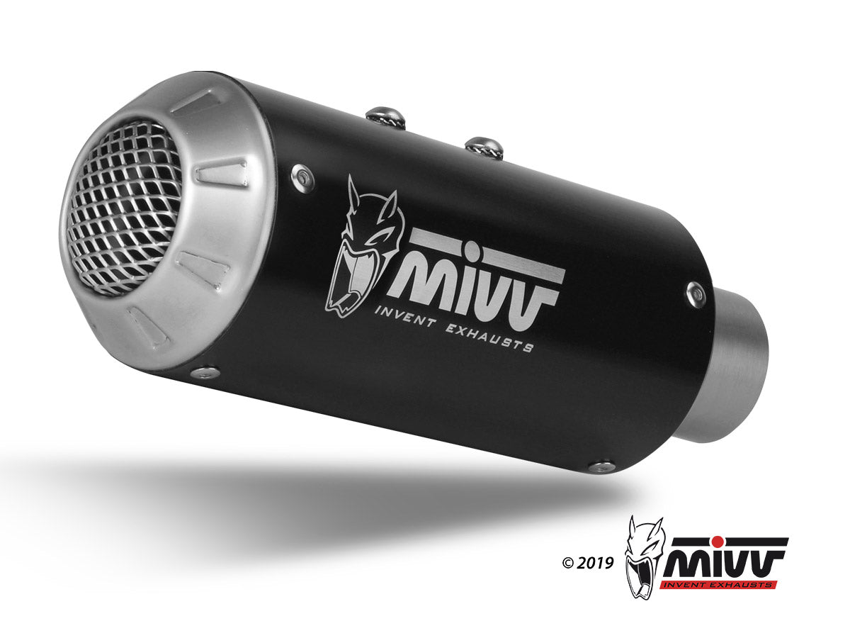 MIVV MK3 Auspuff schwarz passend für SUZUKI GSX-S 1000 KATANA 2019-2024