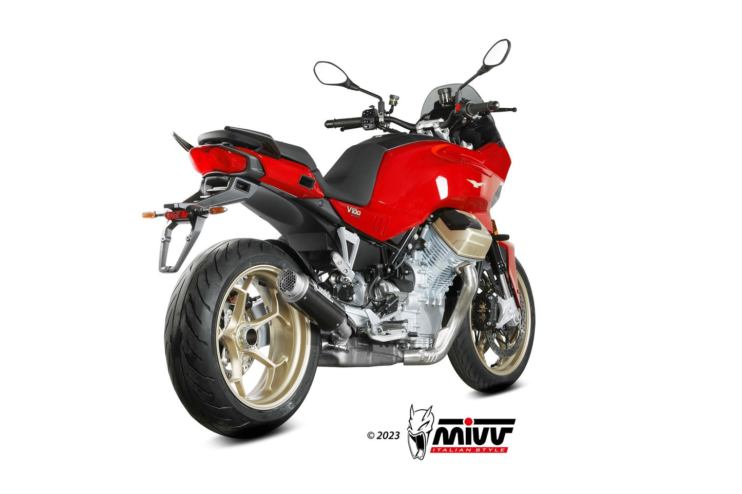 MIVV GPpro Auspuff Carbon passend für MOTO GUZZI V100 MANDELLO 2022-2024