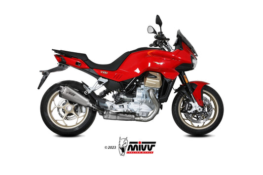 MIVV Delta Race Auspuff Edelstahl passend für MOTO GUZZI V100 MANDELLO 2022-2024
