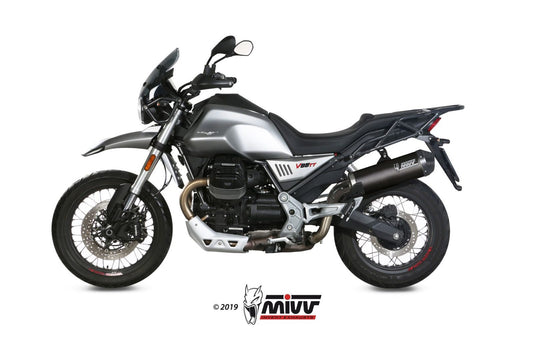 MIVV Oval Auspuff Carbon passend für MOTO GUZZI V85 TT 2019-2024