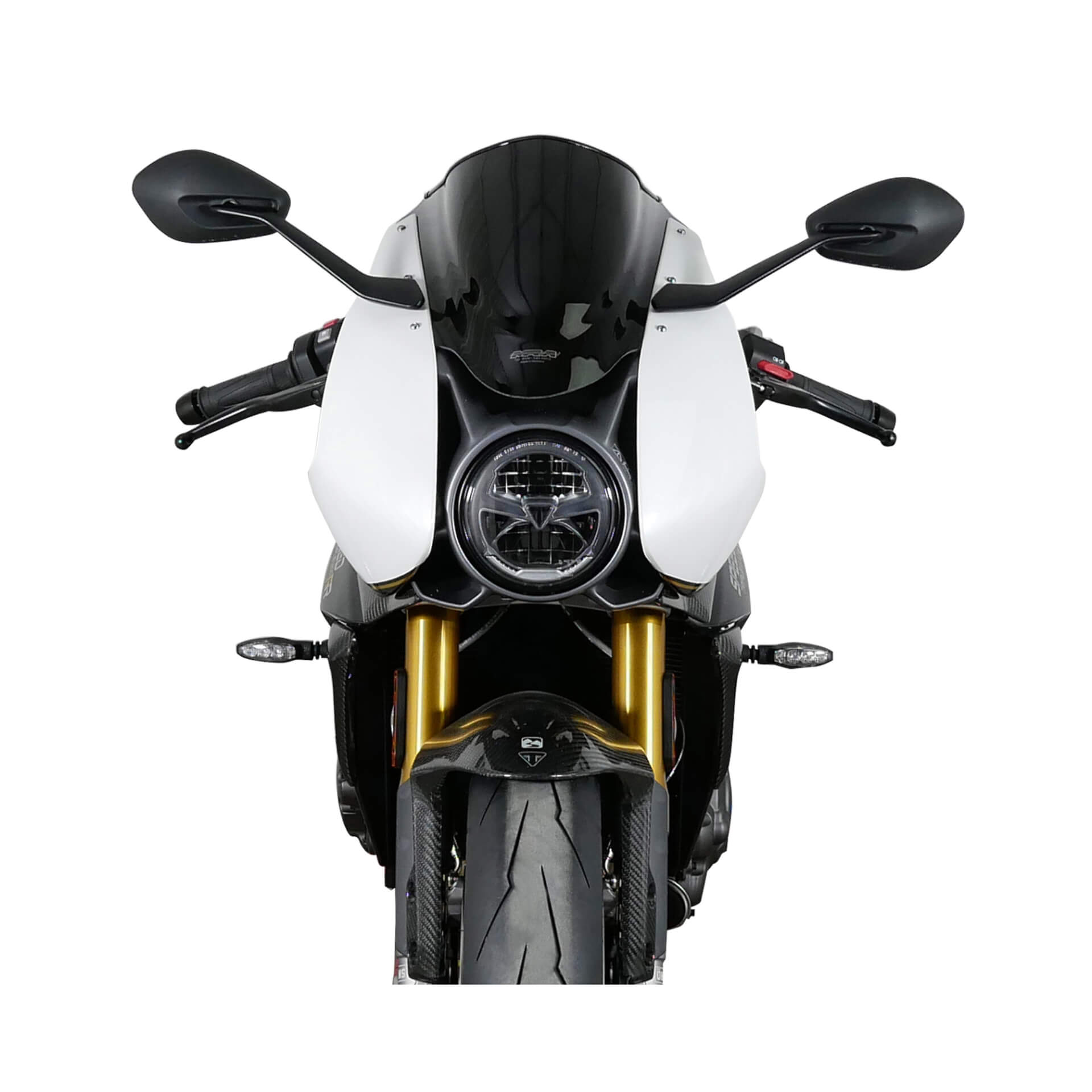 MRA Racingscheibe passend für Triumph Speed Triple 1200 RR 2022- schwarz - Kama Bike Parts